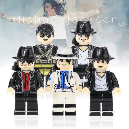 Jakke Singer Michael Jackson Byggeklosser Samlet Leke Modell H