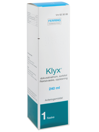 Klyx Rektalvæske (klystèr), 240 ml