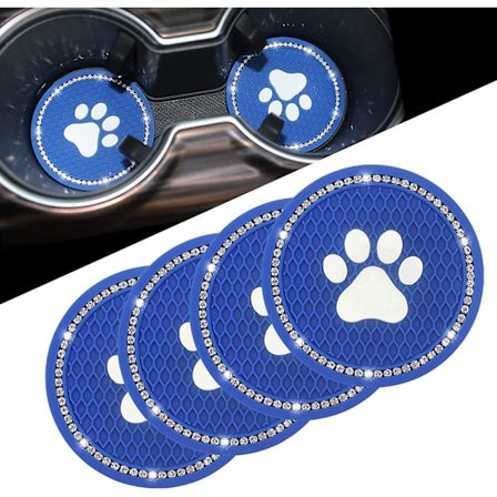 Bildekk for koppholdere, bildekker for koppholdere, Bling biltilbehør 2,75 tommer 4-pakning, søt