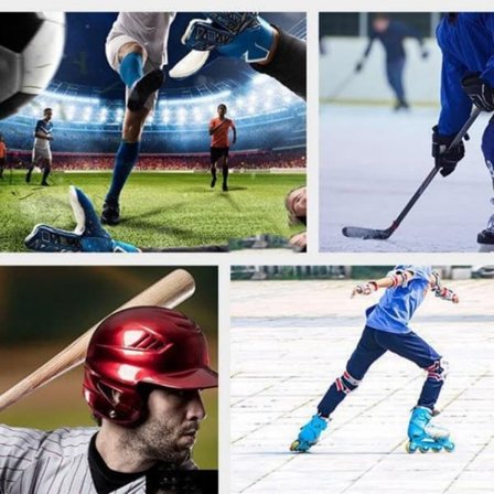 Hodebeskyttelse for sportshjelmer Svart—pa