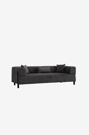 Hanah Home - Sofa med 3 sæder Gio - Grå - 3-pers. sofaer - Fra Homeroom