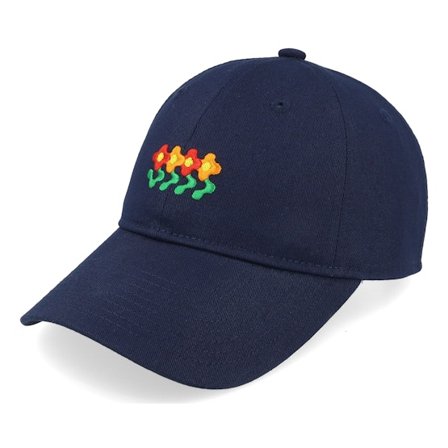 Element - Blau unconstructed Cap - Flowers Fluky Cap Eclipse Navy Dad Cap / Unconstructed @ Hatstore