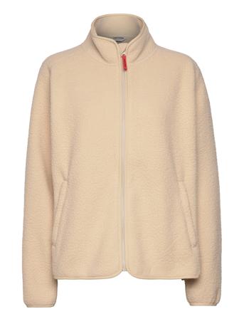 Farhult Pile Jkt W's Tops Sweatshirts & Hoodies Fleeces & Midlayers Beige Tretorn