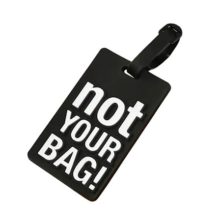 Bagagetaggar / adresstag resväska - Not your bag!