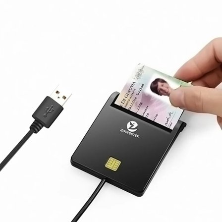 USB ID Smart Card Reader Electronic DNI Reader