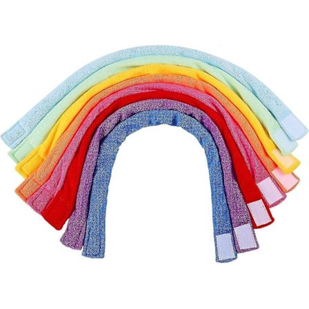Heytea 8-pack tugghalsband för sensoriska barn, mjukt och absorberande frottétyg tandhalsband, absorberande alternativ till att tugga på kläder för ..