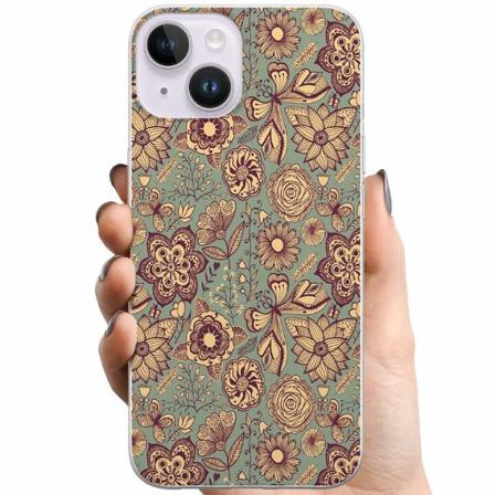 Apple Iphone 14 Plus Tpu Mobilskal Vintage Flowers