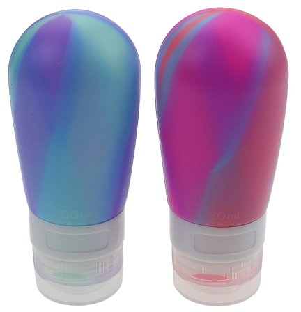 Senze Rejseflasker i Silikone, Tøj & Bolig, Rejsetilbehør, Rejseflasker