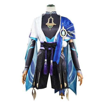 Scaramouche Cosplay Genshin Impact Costume Peruk Hatt Full Set Anime Halloween Genshin Cosplay Wanderer Kostym Uniform för män