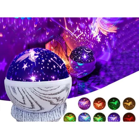 Stjerneprosjektor / Nattlampe - Din egen galakselampe