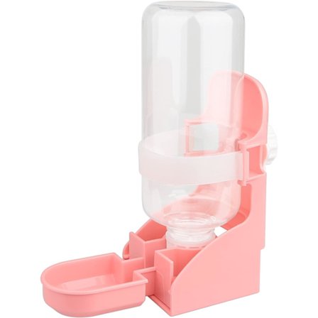 Lille dyreautomatisk vanddispenser, 500 ml stor kapacitet automatisk kanin vanddispenser hængende drikkeanordning, til hamster, marsvin, kanin, rotte,