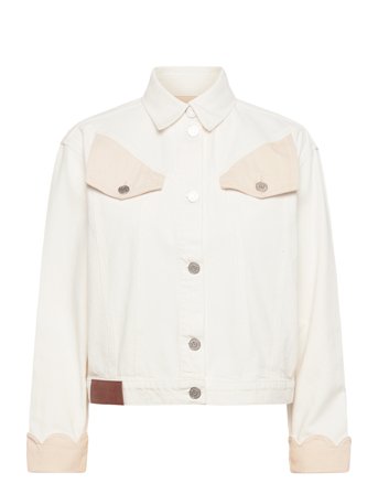 Stella Nova Two-Toned Cotton Jacket - White - 42