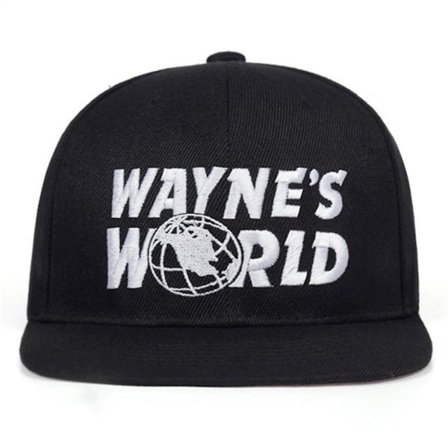 Wayne's World -lippis Bekväm Snapback säädettävä urheilupäällinen