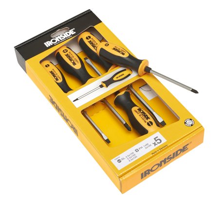 Ironside 120519 Skruvmejselsats 5 delar, Skruva