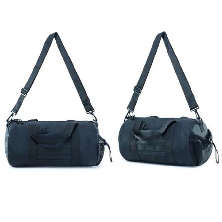 Män kvinnor Fanny Pack Midjeväska Herr Crossbody Hand rund Taktisk Bucket Military Fan Black