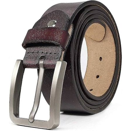 Läderbälte för män, bälten i större storlekar för män, spännbälte perfekt för