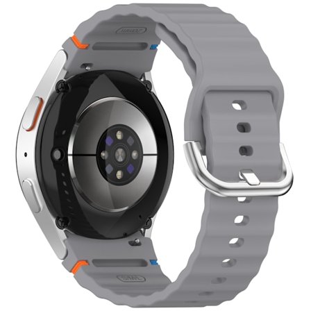 Samsung Watch 7 Wave-armband - Silverspänne (blekningsbeständig)