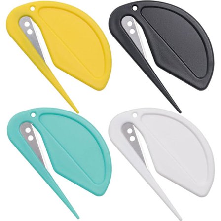 4 Farger, 4 Stykker Brevåpner Mini Brevåpner, Konvolutt Åpen