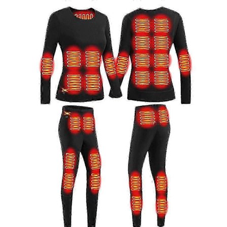 Vinter Termisk Oppvarmet Jakke 28 Områder Tur Skjorter Ski Sett Oppvarmet Klær Oppvarmet Undertøy