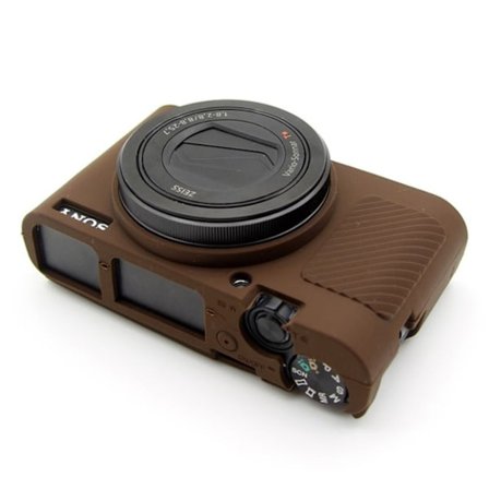 Sony DSC-RX100 Mark III IV M3 M4 blød silikone beskyttende etui - Brun