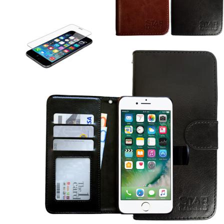 Iphone 7/8/se (2020 & 2022) - Läderfodral / Skydd Svart
