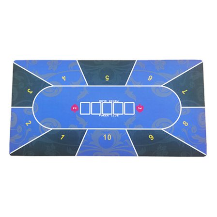 Bärbar gummimatta för pokerbord, bordsyta, brusreducering, pokerbordsyta, layout för kortspel
