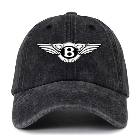 Bentleys Solid Vasket Denim Baseball Kasket Vintage Unisex Bomuld Sports Hat Udendørs Blød Top Åndbar Alsidig Solskærm Kasketter