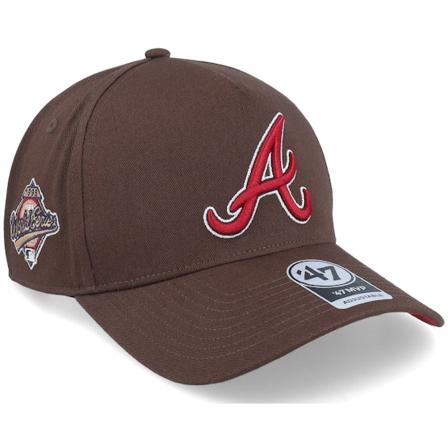 47 Brand - MLB Ruskea adjustable Lippis - Hatstore Exclusive x Atlanta Braves World Series Sure Shot Mvp Dt Brown A-Frame Adjustable @ Hatstore