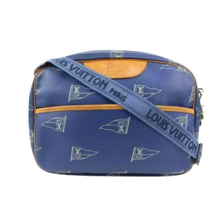 Louis Vuitton Vintage, Pre-owned Leather louis-vuitton-bags Blauw, Dames, Maat:ONE Size