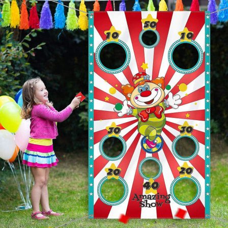 Säkkipeli lapsille ja aikuisille aktiviteeteissa