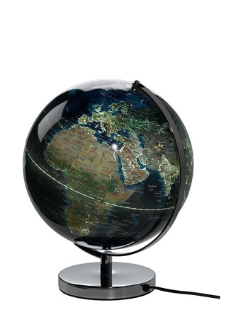 Globe Light City Lights Patterned Gentlemen's Hardware