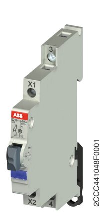 ABB 2CCA703250R0001 Tryckknapp 1-pol, brun, Strömbrytare & vägguttag