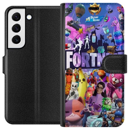 Kompatibel Tegnebogsetui til Samsung Galaxy S22 5G Fortnite Karakterer Spilmotiver Ikon Gaming Design Populær Kamp Royale Børne Spilkarakterer Motiv