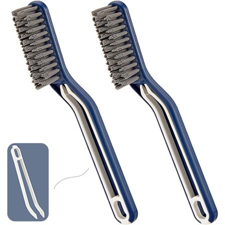 2 stk. Rengjøringsbørste med hard bust for sprekker - Multifunksjonell rengjøringsbørste for sprekker, rengjøringsverktøy for husholdningsbruk, hjem, 