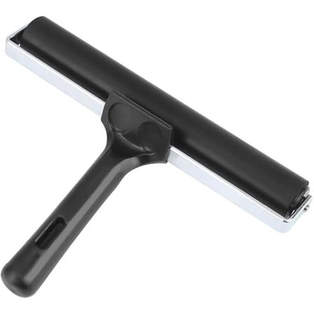 gummivals, 20 cm linoljevals, gummivals av hard gummi for linoleumstrykk og trykkegrafikk, pensel fargevals trykkegrafikk vals for blokktrykk og 