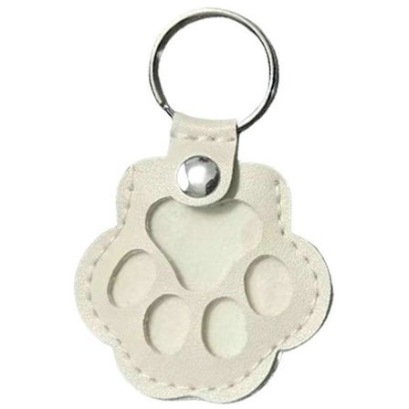 Kæledyrshår-nøglering til hunde - Personlig minde-nøglering med poteaftryksdesign, perfekt gave til kæledyrselskere og ejere