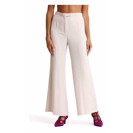 Maliparmi, Wide Trousers Beige, Dames, Maat:M