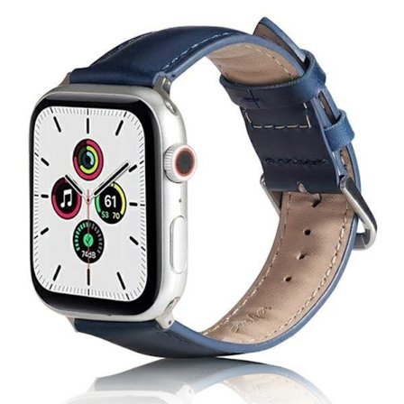 Beline Apple Watch (38/40/41mm) Armbånd Læder - Blå
