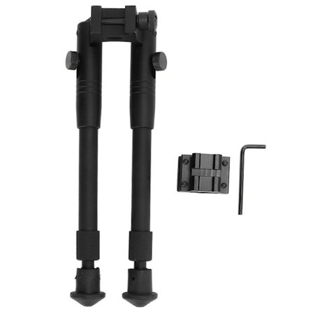 Sammenleggbar hurtigspenne-trefot i aluminium for utendørs skyting med tilkobling