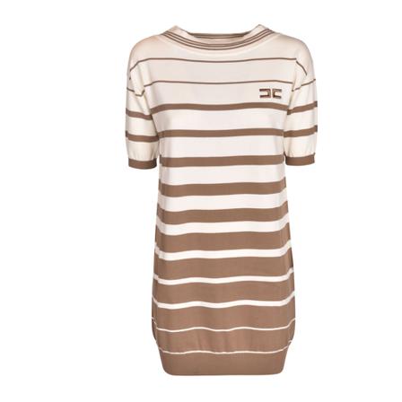 Elisabetta Franchi, dress Beżowy, Kobieta, Rozmiar: L