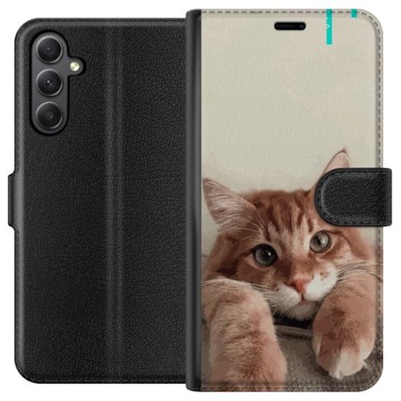 Kompatibelt Lommeboketui til Samsung Galaxy S23 FE Katt