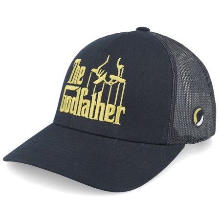 The Godfather - Schwarz Trucker Cap - Logo Black Trucker @ Hatstore