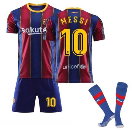 23/24 Barn Fotbollssats för barn 2023/24 Pojkfotbollsdräkt Strumpa kort tröja 20/21 messi barcelona#3 22(6-7 years)