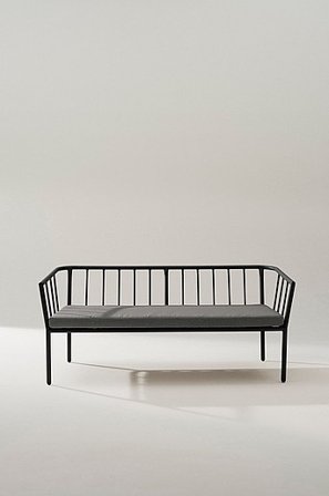 Jotex - Utesoffa 2-sits Svart MENTON - Köp Utesoffor & utebänkar hos Jotex