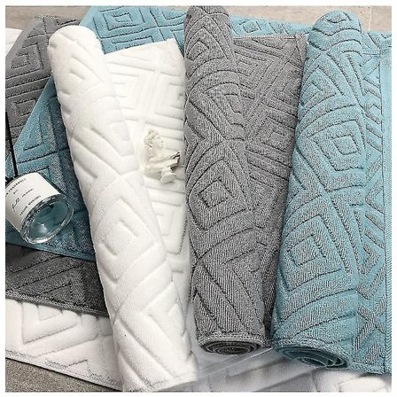 Luksuriøs Jacquard Tykk Bomulls Badematte