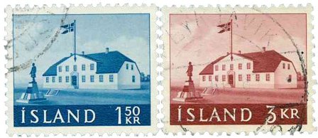 Island - AFA 348-349 - Stemplet