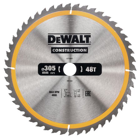 Dewalt DT1959-QZ Sågklinga 305 x 30 mm, 48T, Såga