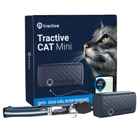 Tractive - GPS CAT Mini Blå - Katt - Halsbånd - ZOO.no