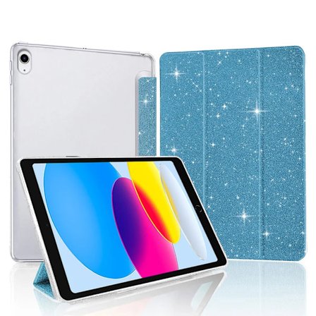 Fodral för iPad 5:e 6:e 7:e 8:e 9:e 10:e generationen, Smart Sleep och Wake UP surfplattafodral för iPad Mini 9.7 10.2 10.9 2022, glittrigt fodral