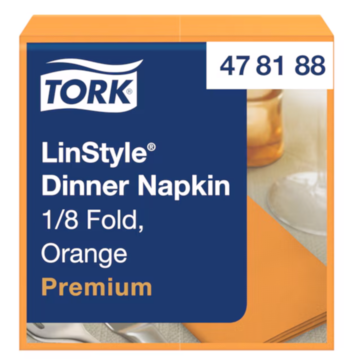 Servett Linstyle Tork Orange 1/8